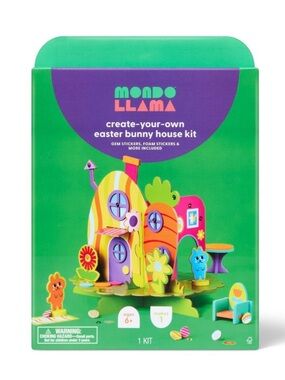 New! Spring Craft Mess Free Bunny Egg House Activity Kit - Mondo Llama™